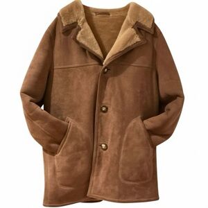 Vintage 70’s Swayer of Napa Shearling Sheepskin Rancher Barn Coat Size: 44